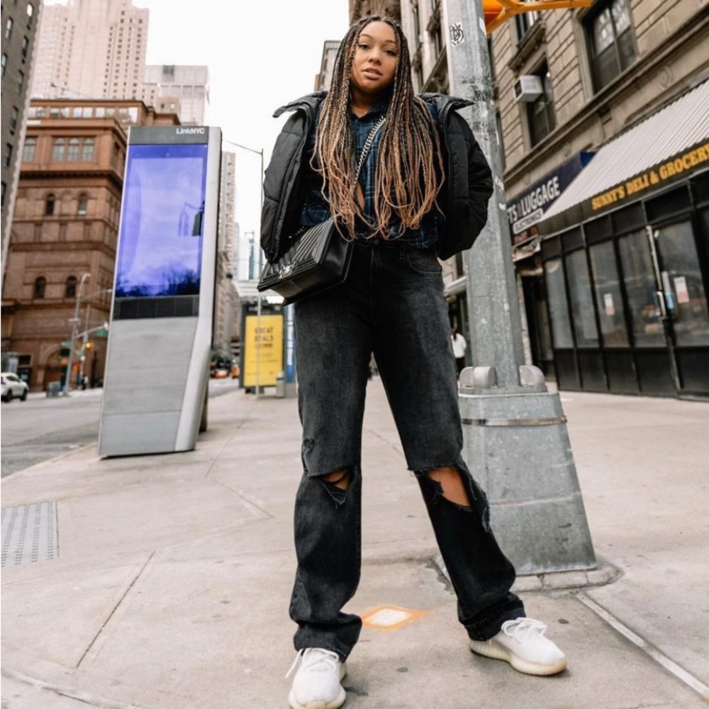 Fashion Nova Distressed Boyfriend Jeans